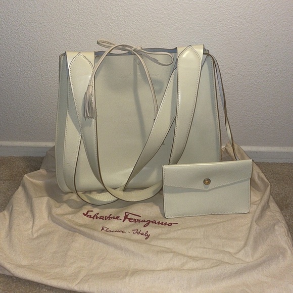 Salvatore Ferragamo Handbags - SALVATORE FERRAGAMO PURSE AND ATTACHED WALLET AND DUSTBAG​​​​